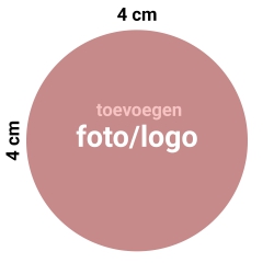 Taart Logo Rond 4 cm